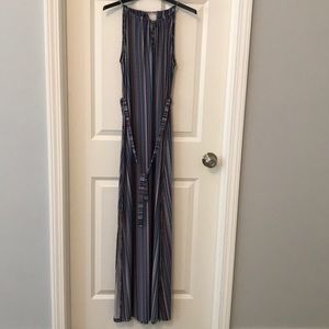Vertical Stripe maxi dress